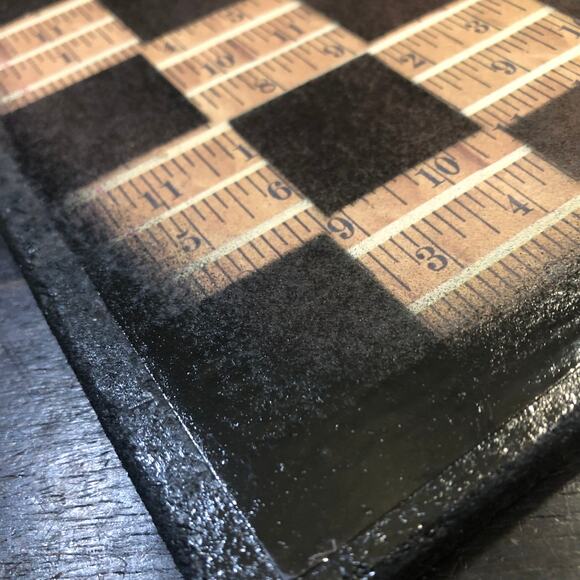 Scrapbook Chess Set - Ruler Pattern - Picture 7 of 12